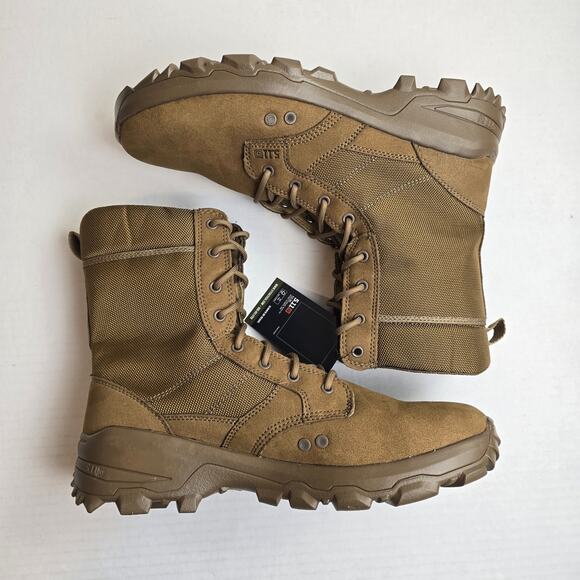 5.11 Tactical Speed 3.0 Jungle RD Boots Size 13 Dark Coyote Lace Up Combat